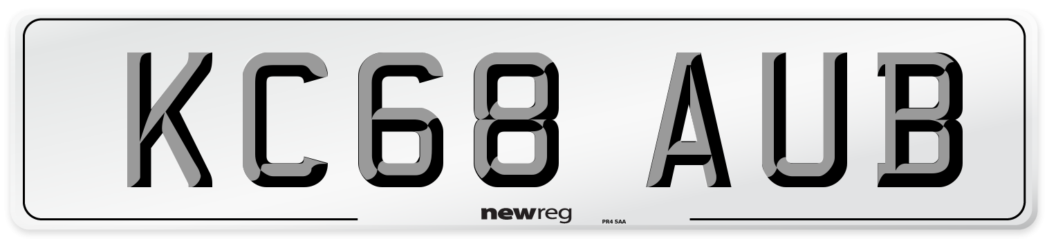 KC68 AUB Number Plate from New Reg